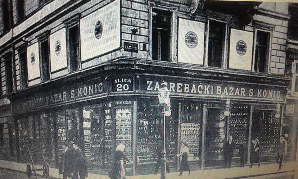 Bregovita ulica (današnja Tomićeva) 1928. godine, ugao na Ilicu
